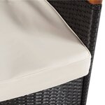 vidaXL Ensemble à manger d'extérieur et coussins 9 Pièces Résine tressée