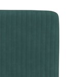 vidaXL Chaises à manger lot de 2 Vert foncé Velours