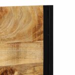 vidaXL Tête de lit 120 cm bois massif manguier et fer