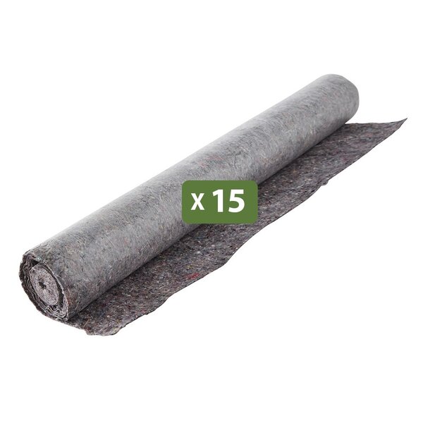 Pack and Move - Lot 15 couvertures de protection sol - 0 7 x 10 M - Travaux  déménagement  peinture - Anti-dérapant et hydrofuge