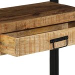 vidaXL Table console Marron 120 x 33 x 75 cm bois de manguier massif