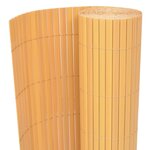 Vidaxl clôture de jardin double face pvc 150 x 500 cm jaune
