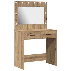 vidaXL Table de Toilette Chêne artisanal 78 5 x 41 x 135 cm