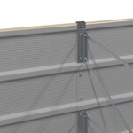 vidaXL Jardinière Ivoire 240 x 80 x 75 cm Acier