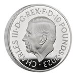 Pièce de monnaie 10 Pounds Royaume-Uni 2023 5 onces argent BE – Star Wars (R2-D2 et C3PO)