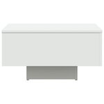 vidaXL Table basse blanc 60x60x31 5 cm bois d'ingénierie