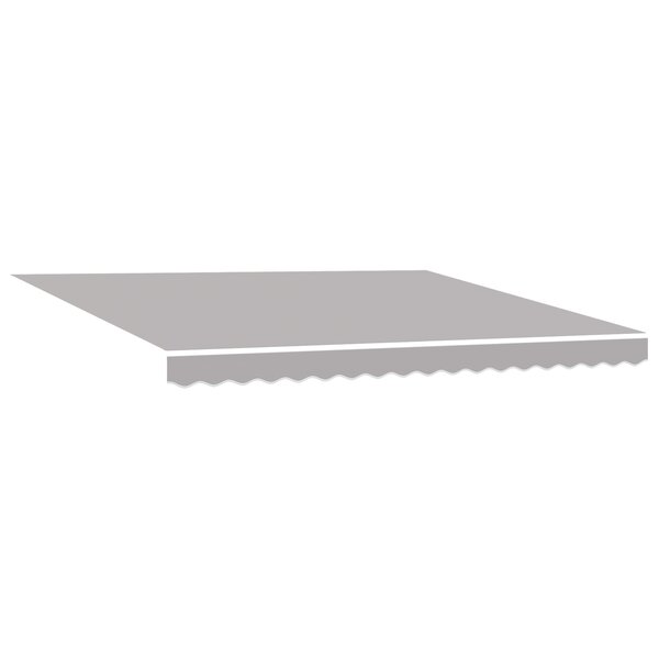 vidaXL Store banne manuel rétractable gris clair 400 x 300 cm