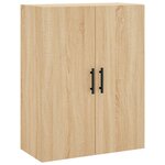 vidaXL Buffet haut Chêne sonoma 69 5x34x180 cm Bois d'ingénierie