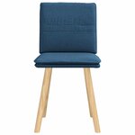 vidaXL Chaises à manger lot de 2 bleu tissu