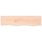 vidaXL Étagère murale 80x20x6 cm bois de chêne massif non traité
