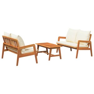 vidaXL Ensemble bistrot 3 pc Marron Bois d'Acacia Massif