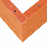 vidaXL Jardinière cire marron 70x40x46 cm bois de pin massif
