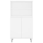 vidaXL Buffet haut Blanc 60x36x110 cm Bois d'ingénierie