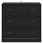 vidaXL Buffet Chêne noir 70 x 35 5 x 67 5 cm Bois d'ingénierie
