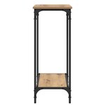 vidaXL Table console avec étagère chêne artisanal 75 x 30.5 x 75 cm