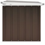 vidaXL Boîte de rangement de jardin Marron 109x67x65 cm