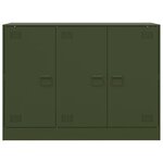 vidaXL Buffet vert olive 99x39x73 cm acier