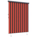 vidaXL Store Roulant Extérieur orange et marron 200 x 250 cm tissu