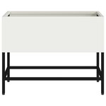 Cultivateur de Jardin surélevé vidaXL 60x26x45 cm Acier Blanc