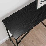 vidaXL Table console Chêne noir 140 x 29 x 75 cm Bois d'ingénierie
