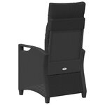 vidaXL Chaise de jardin 2 Pièces Noir 56 x 64 x 94 cm Acier et Polyester