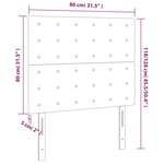 vidaXL Têtes de lit 2 Pièces Vert foncé 80x5x78/88 cm Velours