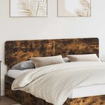 vidaXL Tête de lit Chêne fumé 180 cm Bois d'ingénierie