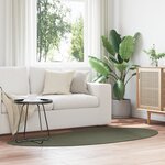 Tapis vidaXL Vert forêt 100x200 cm Polyester Antidérapant