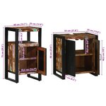 vidaXL Ensemble de mobilier de salle de bain avec étagère avec stockage avec porte 2 Pièces