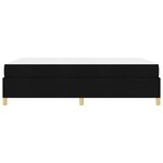 vidaXL Lit à ressorts avec matelas Blanc et Noir 140 x 190 cm tissu