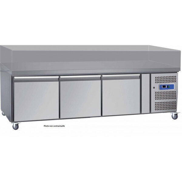 Soubassement réfrigéré -2/+8°c - gaz r600a - r600a - inox3pleine 1795x700x650mm