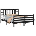 vidaXL Cadre de lit sans matelas 140x200 cm bois massif