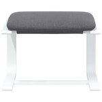 vidaXL Repose-pied Gris foncé 51x41x40 cm Tissu