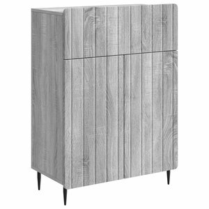 vidaXL Buffet Sonoma gris 66 x 34 5 x 92 cm Bois d'ingénierie