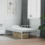 vidaXL Matelas en mousse 2 Pièces blanc 90x200 cm 7 zones dureté 20 ILD