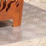 vidaXL Nez de marche Rectangulaire 4 Pièces Argenté 50 x 40 cm Aluminium