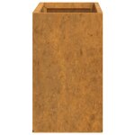 vidaXL Jardinières murales 2 Pièces Rouillé Acier corten 53x10x17 cm