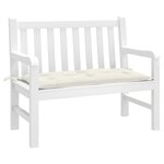 vidaXL Coussin de banc de jardin crème mélangé 100x50x7 cm tissu
