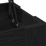 Table basse en chêne noir - 101x49x52 cm en bois d'ingénierie