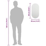 vidaXL Miroir 60x30 cm Verre