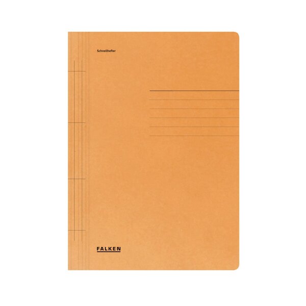 Chemise En Carte À Lamelle A4 - Orange - X 100 - Falken