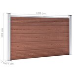 vidaXL Clôture de jardin WPC 872x106 cm Marron