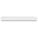 vidaXL Cadre de lit sans matelas avec lumières LED blanc 100x200 cm