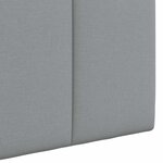 vidaXL Tête de lit suspendue Avec lumière LED Gris clair Tissu