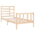 vidaXL Cadre de lit sans matelas bois massif 90x190 cm