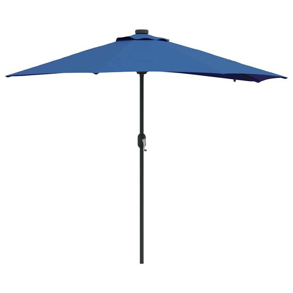 vidaXL Parasol de jardin 294 x 150 x 223 cm Polyester et Acier Azur