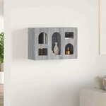 vidaXL Armoire suspendue Gris Sonoma 60 x 20 x 40 cm Bois d'ingénierie