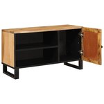 vidaXL Meuble TV Marron 80 x 33 x 46 cm Bois de mangue massif