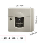 Boîte aux lettres Soléa compact  Ton pierre aspect sablé RAL 1013MS