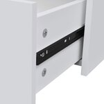 vidaXL Buffet avec 4 tiroirs 60x30 5x71 cm Blanc